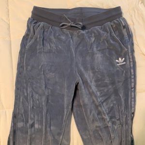 Adidas velvet track pants